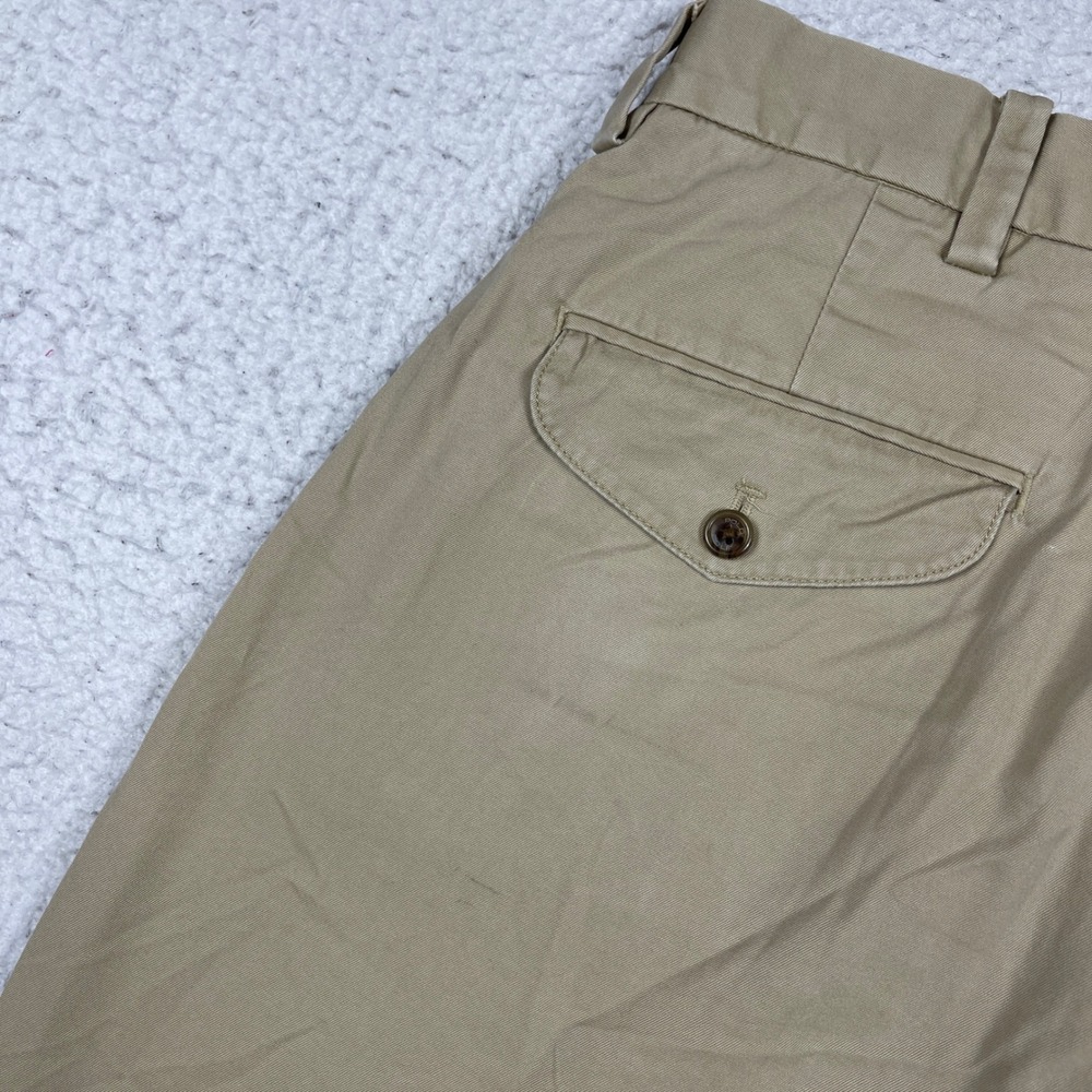 Polo Ralph Lauren Golf Shorts Mens 34 Khaki Pleated Fairway Cotton Preppy - Picture 10 of 11